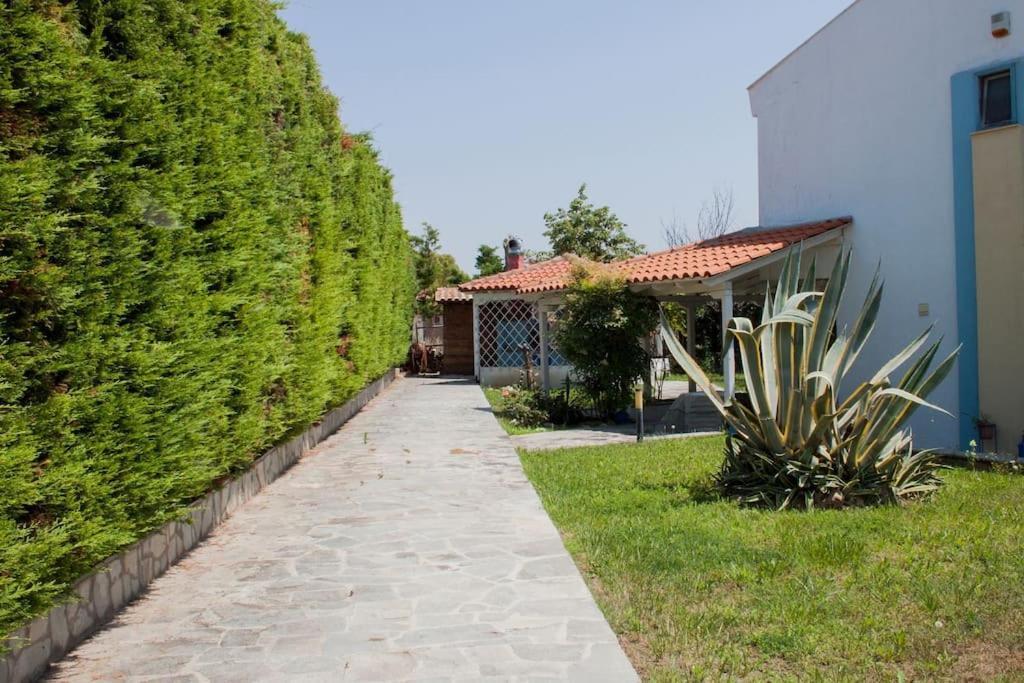 Wonderful House With Private Garden Villa Flogita Bagian luar foto